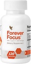 Forever Living Focus Capsules - Improve Brain Clarity & Focus with Cognizin, Bacopa & Vitamins - for Students, Professionals, Seniors - 120 Count