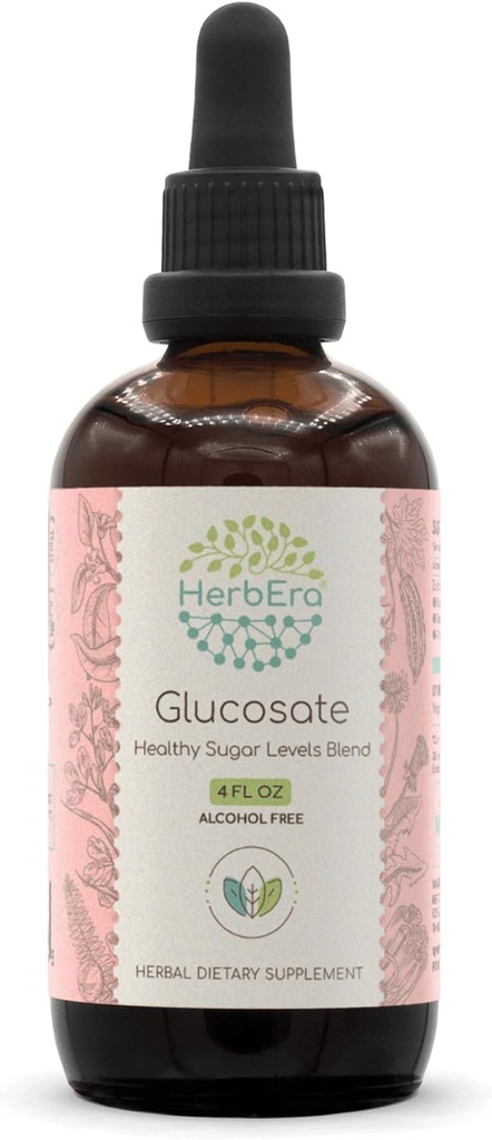Sugar Balance Herbal Tincture with Bitter Melon, Cinnamon, Dandelion, Gymnema, Fenugreek, Amla - Alcohol-Free Extract for Healthy Blood Sugar - 4 Fl Oz