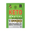 Harmony Proteins Keto Matcha: Pure Japanese Matcha for Energy and Focus, Instant Drink Mix with 68mg Caffeine, 12 Packets