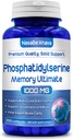 Brain Support Memory Supplement with Phosphatidylserine, Ginkgo Biloba, DMAE, Rosemary, and Gotu Kola - 66 Day Supply - Made in the USA