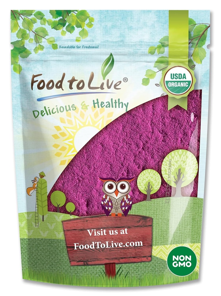 Organic Black Currant Powder - 4oz, Non-GMO, Raw, Kosher, Vegan Superfood with Antioxidants for Juices, Drinks, Smoothies - Bulk Size