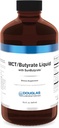 Douglas Laboratories MCT/Butyrate Liquid with SunButyrate | High Concentration Caprylic and Butyric Acid | 15.6 fl. oz. Lemon Vanilla Flavor