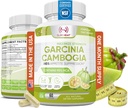 100% Pure Garcinia Cambogia Extract with 95% HCA - Appetite Control - Top Carb Blocker for Women & Men - Made in USA - 60 Capsules