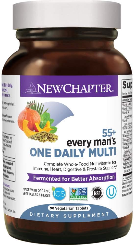 Men's 50+ Multivitamin with Probiotics, Whole Foods, and Astaxanthin - 90 ct