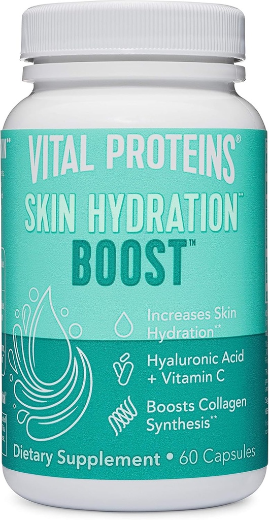 Hyaluronic Acid Supplement with Biotin and Vitamin C - 60 Capsules by Vital Proteins