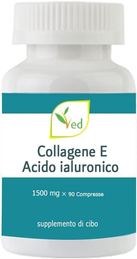 High Potency VED Ultra Pure Collagen & Hyaluronic Acid Tablets - 90 Count, 1500mg per Tablet