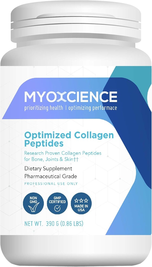 MYOXCIENCE Bovine Collagen Peptides for Joint Health, Skin Elasticity & Collagen Production Booster