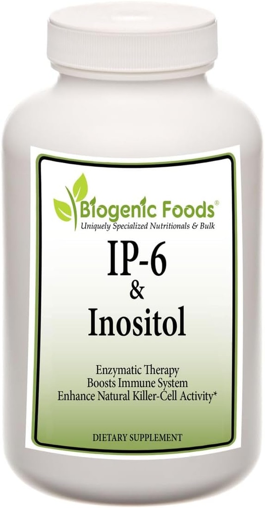 Biogenic Foods IP6 and Inositol Hexaphosphate Veggie Capsules for Natural Immune Support