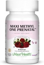 Maxi Health Maxi One Per Day Prenatal Formula - 60 Count, Methylated Folate, Gentle Iron