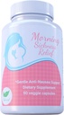 Pregnancy Support Vitamin B6 Capsules with Ginger & Zinc for Morning Queasiness - 90 Easy Swallow Veggie Caps - Made in USA