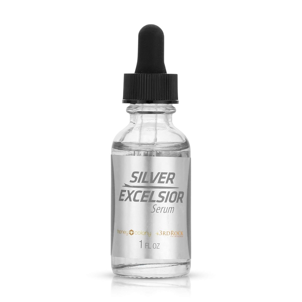 Silver Excelsior Serum - 4000 PPM Silver Oxide Liquid Supplement for Immune Support - 1 oz Bottle by 3rd Rock Essentials