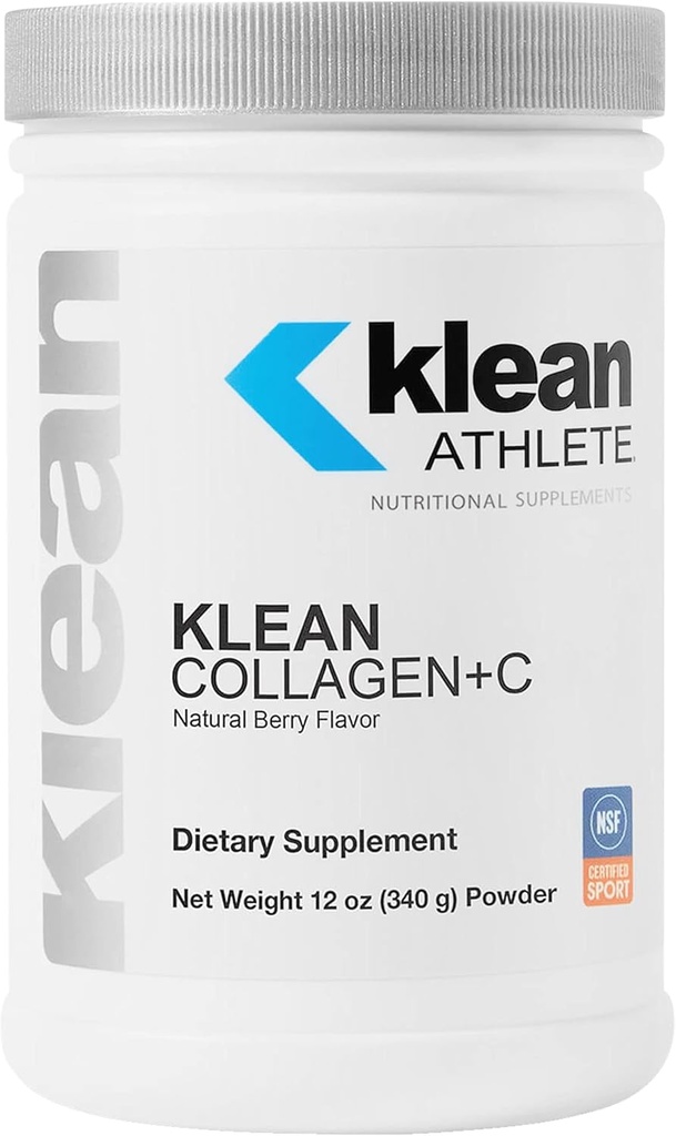 Klean ATHLETE Collagen Peptides with Vitamin C for Joint Support - Natural Berry Flavor - 12 oz