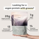Vegan Superblend Protein Powder with Superfoods, Vitamins, Minerals - 20g Plant Based Protein (Chocolate Peanut)