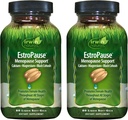 2-Pack Irwin Naturals EstroPause Menopause & Women's Health Support Supplement - Powerful Herbal Blend with Calcium, Magnesium, Black Cohosh, Chaste Tree - Enhanced Absorption - 80 Liquid Softgels