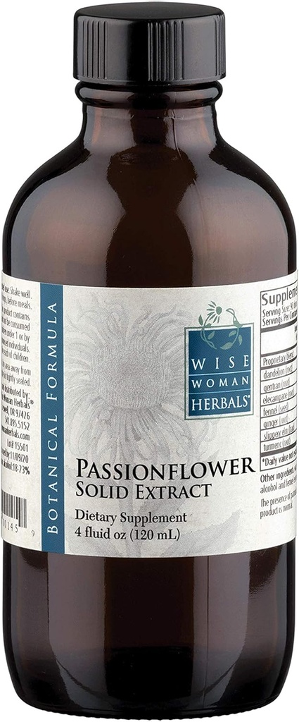 Passionflower Solid Extract 4 Oz - Natural Support for Tension, Sleep, Mood Balance - Wise Woman Herbals