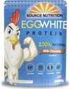 Source Nutrition TradeKing 1 lb Dairy Free Egg White Protein Powder - 25g Protein, Build Lean Muscle, Milk Chocolate Flavor