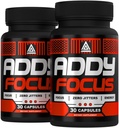 Natural Adderall Alternative for Focus, Energy, and Memory Support - Brain Booster Supplement - Clean Energy & Sharp Focus - 2 Pack