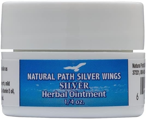 0.75 fl oz Natural Path Silver Wings Silver Herbal Ointment for Skin Support