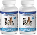 Dog Digestive Aid Probiotics for Bad Breath & Gas - Natural Solution for Diarrhea - Pet Supplements & Nutrition LLC - 2 Bottles (120 Treats)