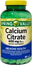 Calcium Citrate Tablets 600 mg - 300 Count Dietary Supplement for Bone Health