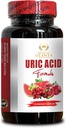 Natural Uric Acid Capsules for Men & Women - Urinary Tract Health Support with Milk Thistle & Cranberry - 1 Bottle