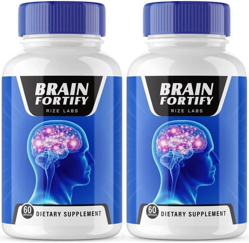 (2 Pack) Rize Labs BrainFortify Supplement for Memory Support and Brain Fog Reduction - Organic Formula with Positive Reviews (120 Capsules)