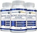 Bone Health Support with Triple Calcium Complex, Vitamin D3, Vitamin K2 - Research Verified - 180 Tablets