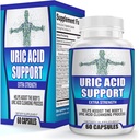 Natural Uric Acid Reducer Supplement with 14 Active Ingredients - Cleanse Support and Flush Formula for Recovery - 30-Day Supply