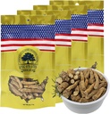 Wisconsin-Grown Sliced American Ginseng Root for Tea - Large 4-Pack, 1 lb Bags of DABC OAK LAND Ginseng