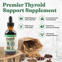 Thyrobin Liquid Supplement - Advanced Thyroid Support with Iodine, Nettle, Kelp, Astragalus, Ashwagandha - Better Absorption Formula