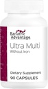 High Potency Bariatric Advantage Ultra Multi Multivitamin - Iron-Free, 90 Capsules