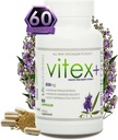 Vitex Plus 650mg Chasteberry Supplement for Women - Promotes Fertility, Hormone Balance, PMS Relief, Menopause Support - 60 Capsules