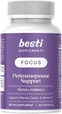 Besti Supplements Focus+ Formula for Perimenopause Support - 60 Capsules | Enhances Mental Clarity, Memory, and Cognitive Function