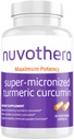 Super-Micronized Turmeric Curcumin Capsules - 1 Month Supply for Joint, Skin, and Gut Health - Whole Root, Non-GMO, High Absorption Formula - Antioxidant Support (60 Capsules)
