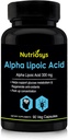 Nutriosys Alpha Lipoic Acid Supplement - 300mg - 90 Vegetarian Capsules - Single Pack
