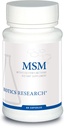 Biotics Research MSM Sulfur Supplement for Collagen Production, Hair, Skin, Nails, Muscles & Joints - 60 Capsules