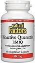 60 Vegetarian Capsules of Natural Factors Bioactive Quercetin EMIQ 50mg for Enhanced Antioxidant Support