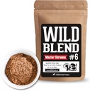 Wild Foods Mushroom Superblend - Reishi, Chaga, Cordyceps, Turkey Tail, Lion’s Mane - 8 oz Stress-Reducing Adaptogenic Nootropic Liquid Blend for Coffee