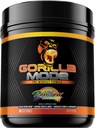 Gorilla Mind Gorilla Mode Pre Workout - Enhanced Energy, Focus, and Power Formula - Rainbow Sherbet Flavor - 776g