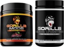 Cherry Flavored Gorilla Mind Pre Workout + Creatine Stack - Enhance Strength, Power, and Muscle Growth (100 Servings)