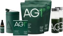 AG1 Greens Powder Supplement for Improved Gut Health - Family Starter Kit with 75 Vitamins | Multivitamin, Probiotic, Gluten Free, Vegan, Keto Friendly