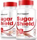 Sugar Shield Blood Support Pills - Pack of 2, Maximum Strength Formula - Natural Blood Blend Complex - 120 Capsules - NutraRize