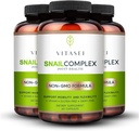 VITASEI Snail Complex Joint Supplement with Glucosamine, MSM, Collagen - Vegan, Non-GMO, Gluten & Dairy-Free - 180 Capsules