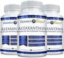 Research Verified Astaxanthin - Antioxidant for Skin, Brain, Eyes, Heart - Zinc, Vitamin E, BioPerine - 3 Month Supply - Non-GMO, USA Made