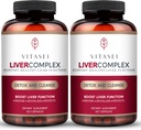 Liver Cleanse Detox Supplement with Milk Thistle, Garcinia, Curcumin - Herbal Detox Formula for Women & Men, 120 Capsules