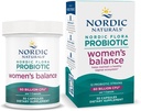Nordic Naturals Women's Balance Probiotic - 30 Capsules - 12 Strains, 60 Billion Cultures - Gut & Vaginal Health - Vegan - 30 Servings