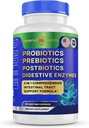 Legend Nutra 4-in-1 Digestive Supplement 60 Count - Probiotics, Prebiotics, Postbiotics, Enzymes