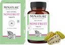 mi Nature Mini Noni Tablets | 90 Tablets, 1000mg | 45 Days Supply | Noni Fruit Supplement Vegan Friendly