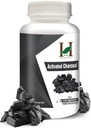H&C Activated Charcoal Capsules - 350mg, 120 Capsules | Natural Coconut Shell Charcoal Detox Supplement