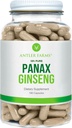 Antler Farms Red Panax Ginseng Extract Capsules - 100% Pure, 500mg, 180 Count - High Ginsenosides from Changbai Mountains